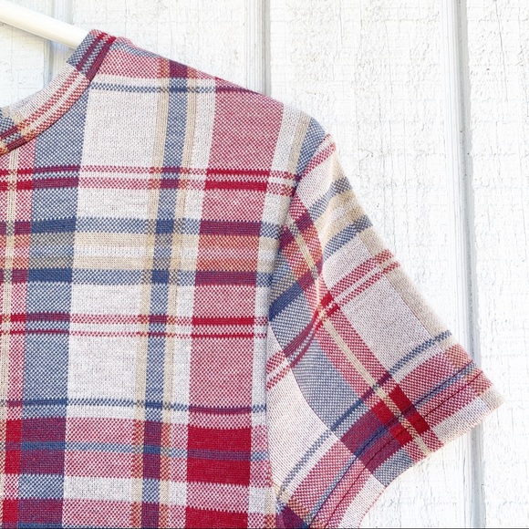 Zara | Plaid Faux Pocket Shirt Dress - Picture 5 of 7